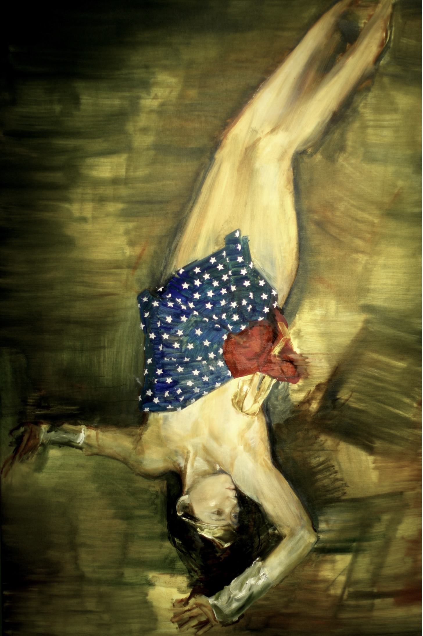 当代诸神 受 | 200x40cm | 布面油画 | 2017