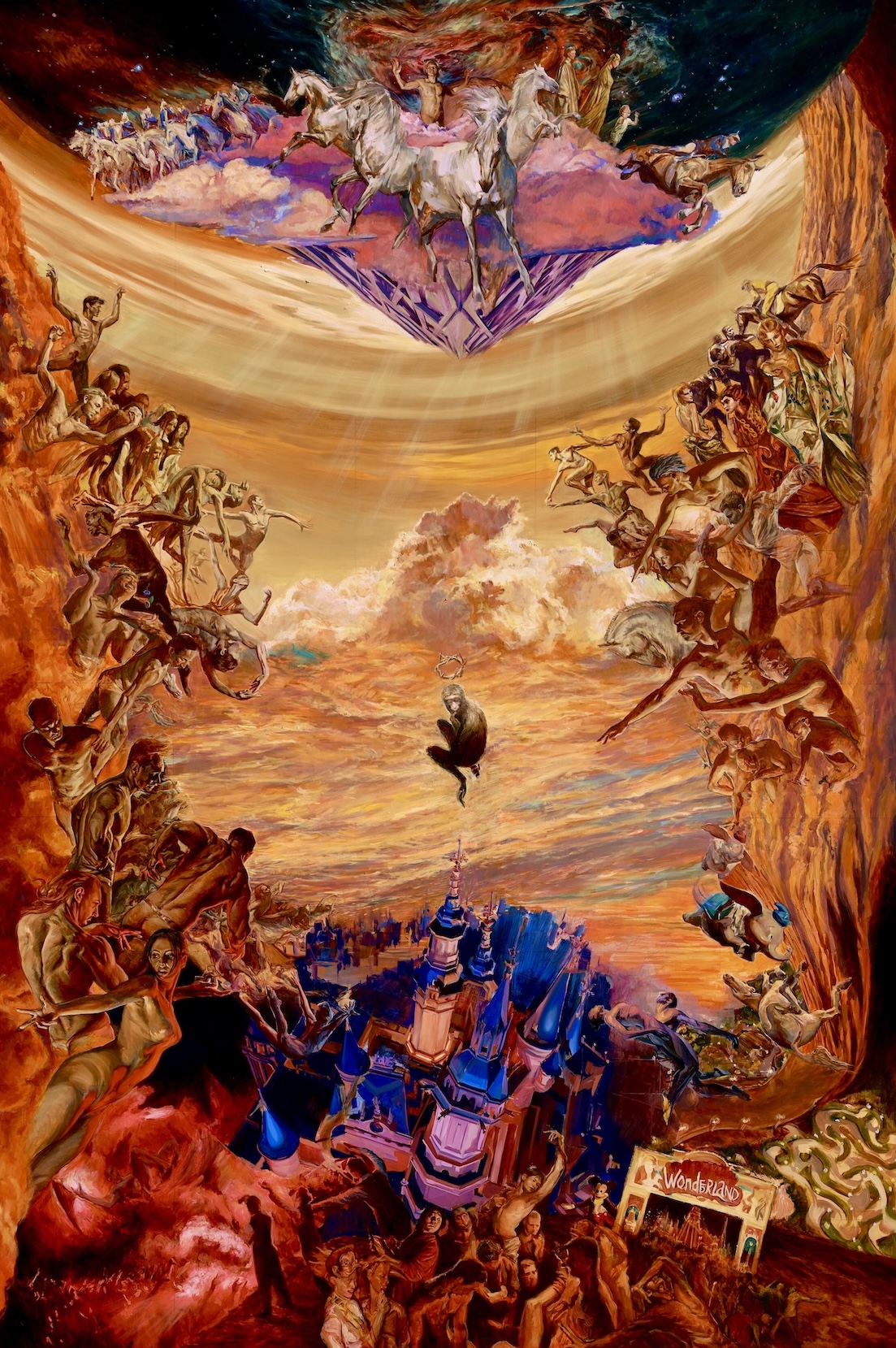 闹天宫 | 2022 | 375x250cm | 布面油画
